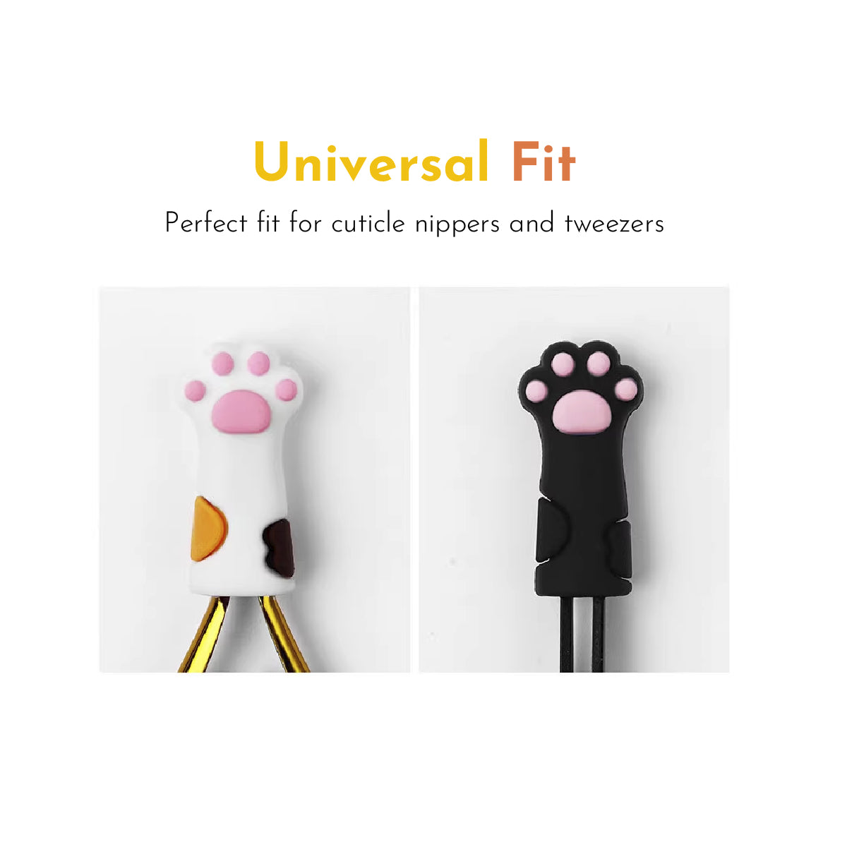 Cat Paw Cuticle Nipper Silicone Protective Cover /2pcs