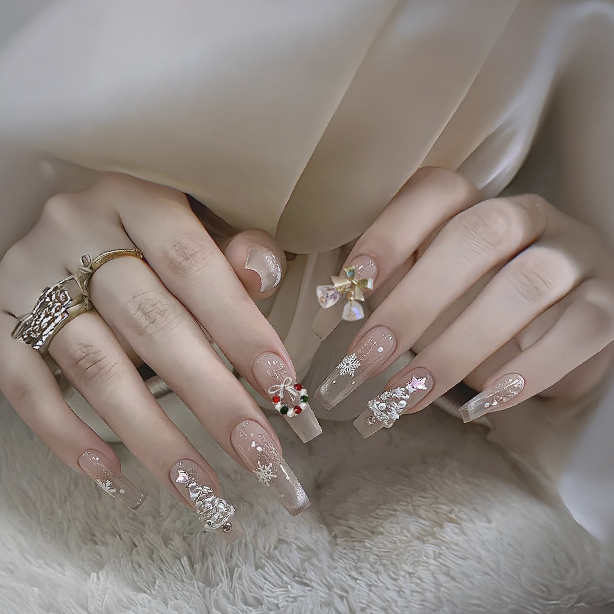 Christmas Nail Art Charms / Pack of 5