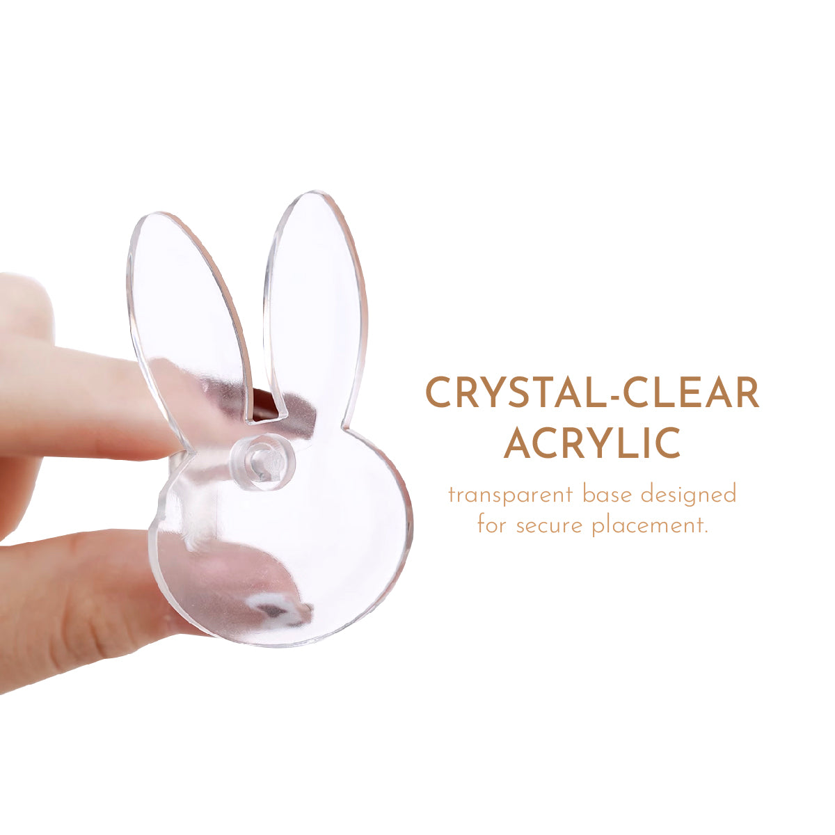 Clear Acrylic Practice Press On Nail Display Holder