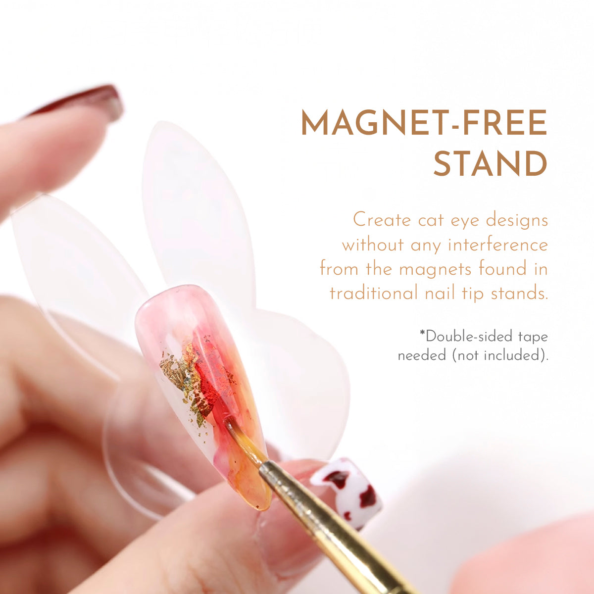 Clear Acrylic Practice Press On Nail Display Holder