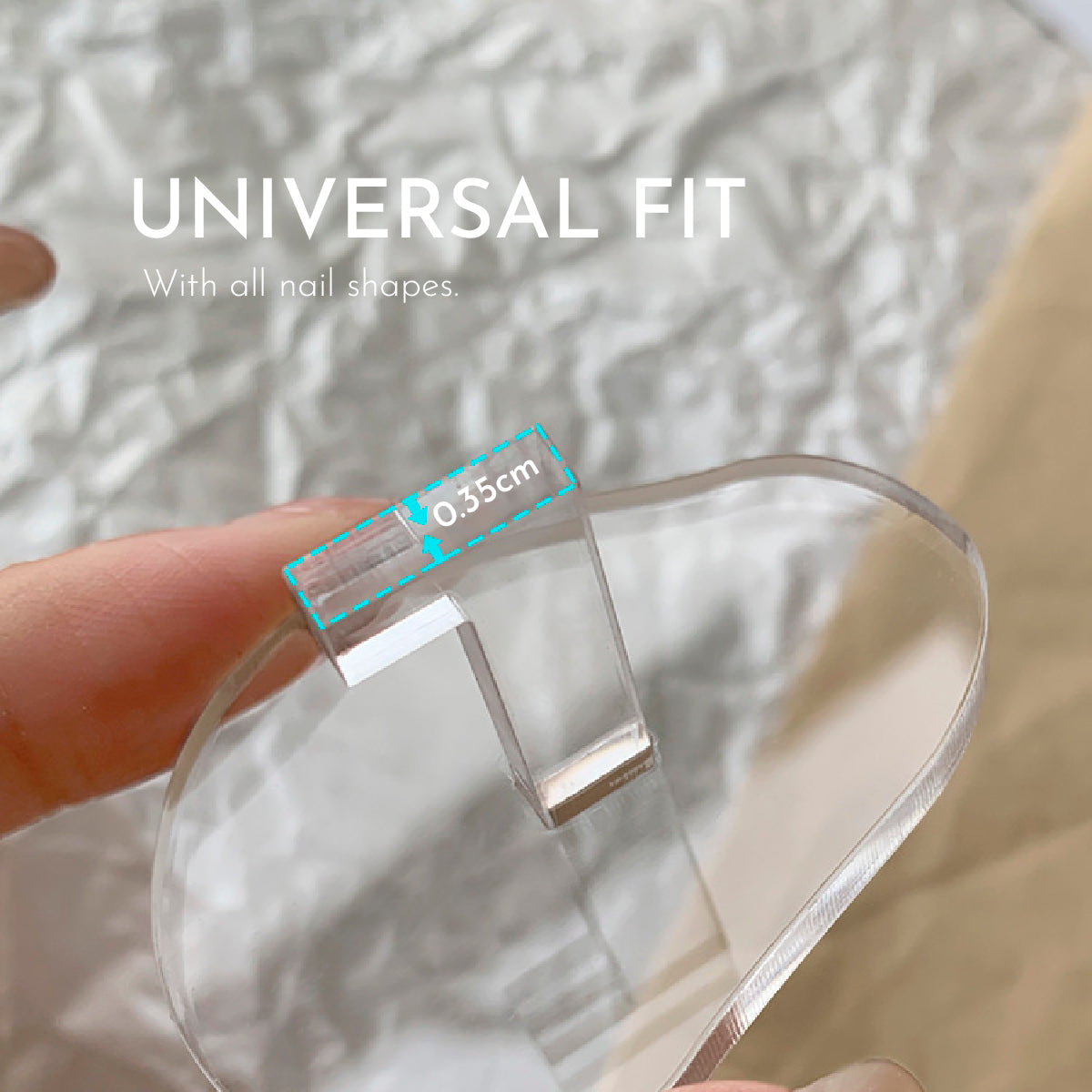 Clear Acrylic Practice Press On Nail Display Holder