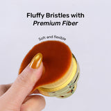 Compact Nail Art Dust Brush with Storage