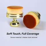 Compact Nail Art Dust Brush with Storage