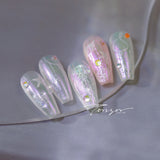 Cosmic Ocean Pearlescent Nail Art Stickers