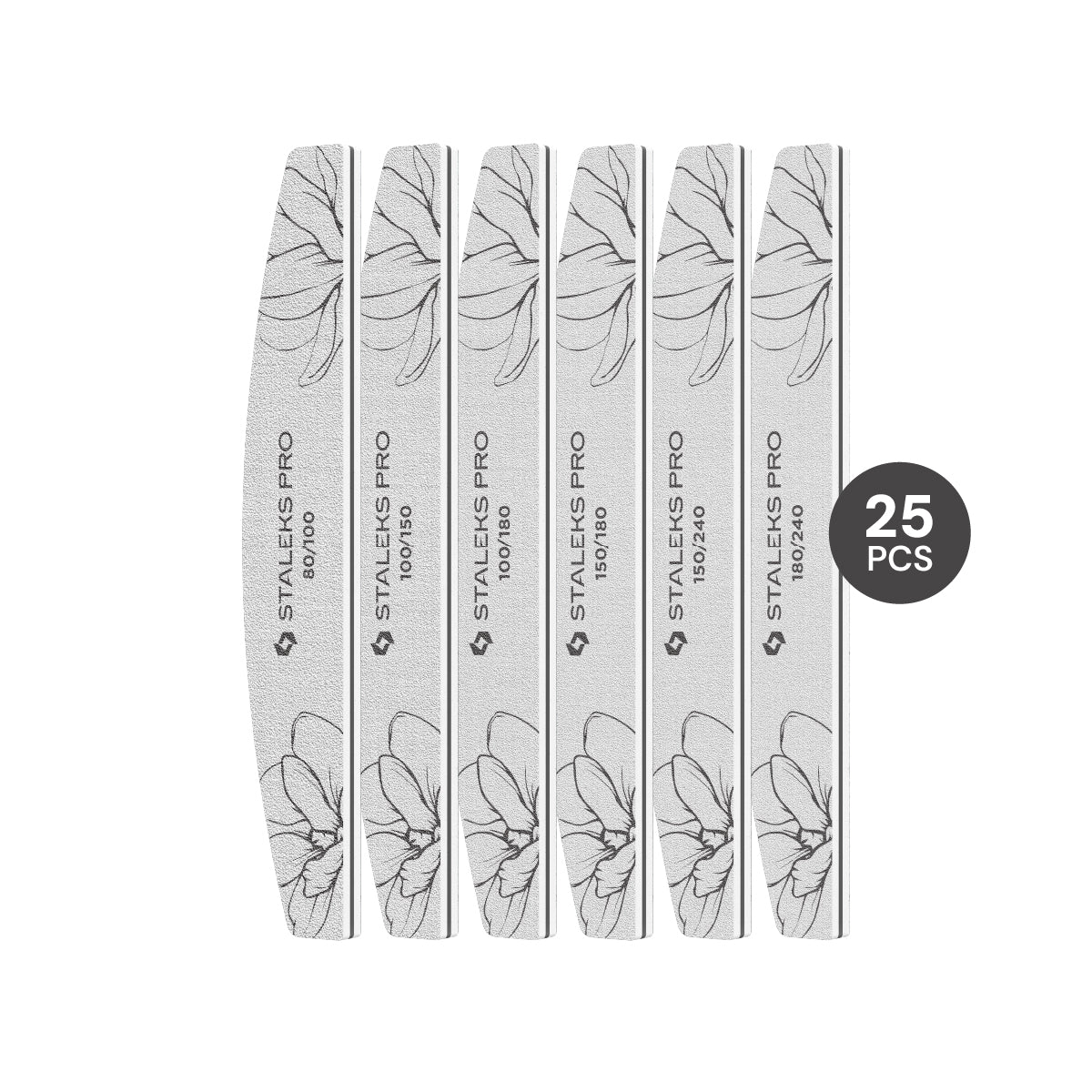 Expert 40 Crescent Mineral Nail File / 6 Grits (25pc)