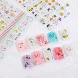 Critters Garden Nail Art Stickers