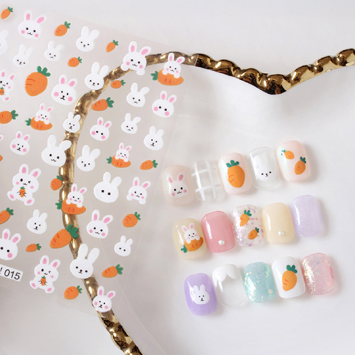 Critters Garden Nail Art Stickers