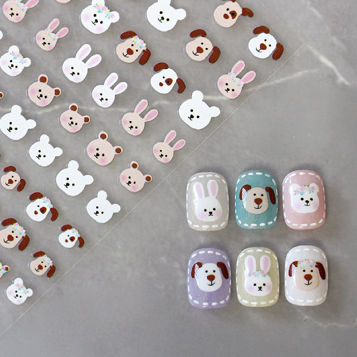 Critters Garden Nail Art Stickers