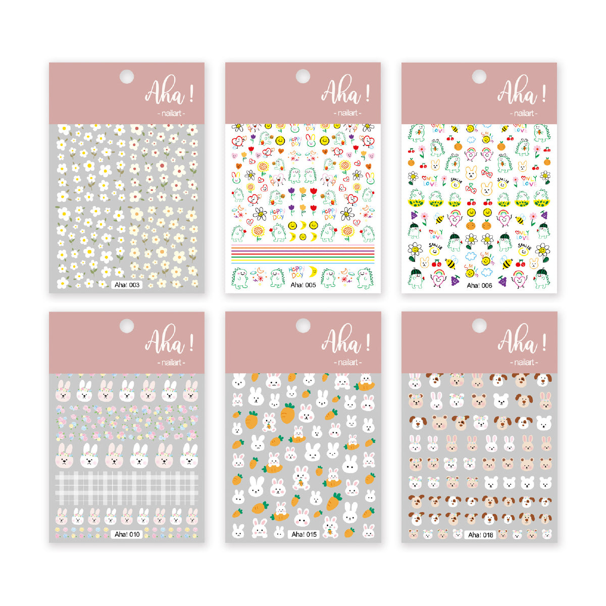 Critters Garden Nail Art Stickers