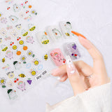 Critters Garden Nail Art Stickers