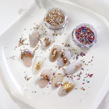 Crushed Stone Nail Decorations