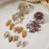 Crushed Stone Nail Decorations