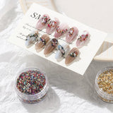 Crushed Stone Nail Decorations