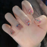 Crushed Stone Nail Decorations