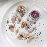 Crushed Stone Nail Decorations