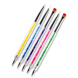 Crystals Dual-Sided Brush with Dotting Tool/ Set of 5