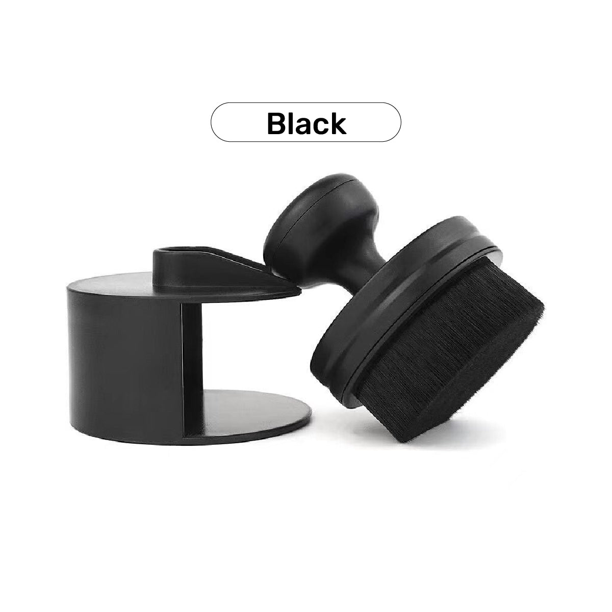 Compact Nail Art Dust Brush with Storage