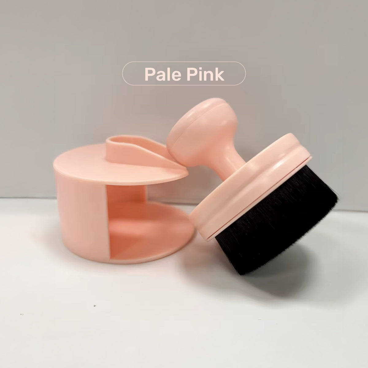 Compact Nail Art Dust Brush with Storage