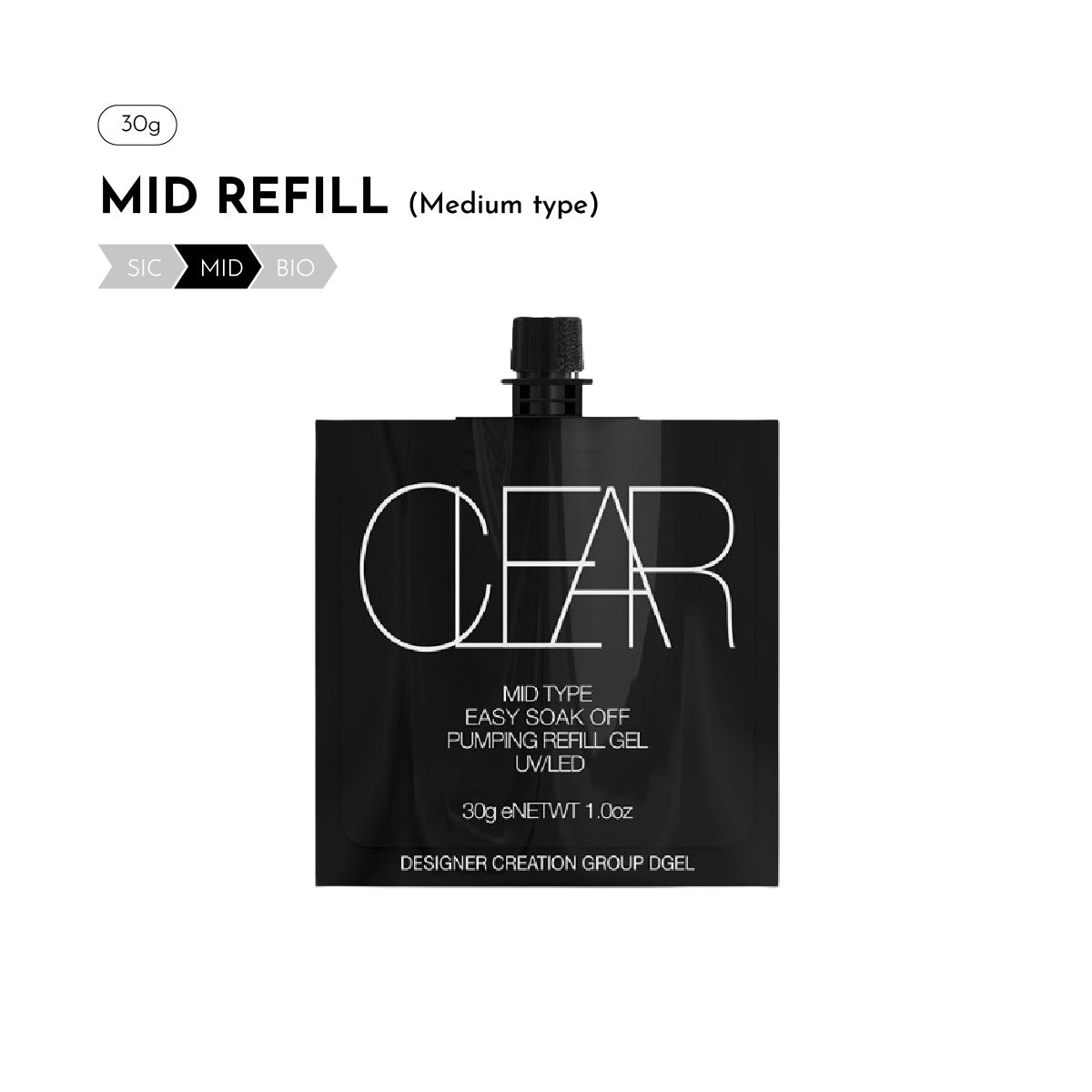 DGEL Pumping Clear Gel - MID (Medium)