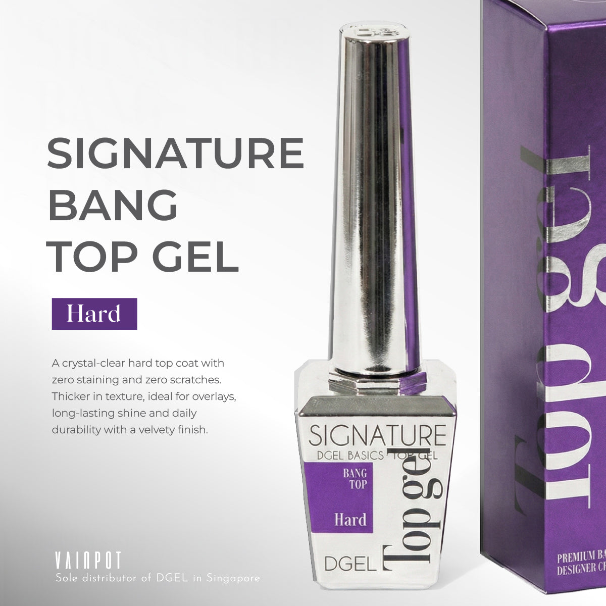 DGEL Signature Bang Top - HARD (non-wipe)