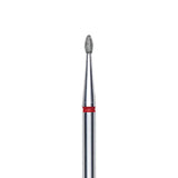 Diamond Nail Drill Bit Rounded Bud Red Head EXPERT