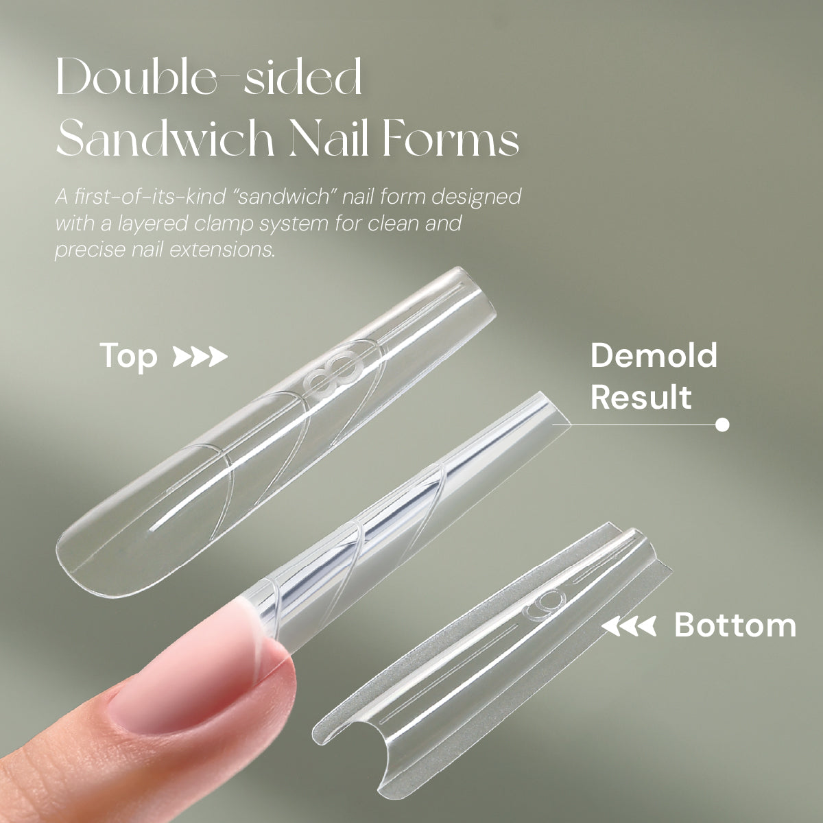 Mr Nail Double-sided Sandwich Nail Forms
