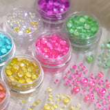 Dreamy Bubbles Iridescent Flatback Beads