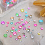 Dreamy Bubbles Iridescent Flatback Beads