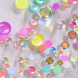 Dreamy Bubbles Iridescent Flatback Beads