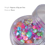 Dreamy Bubbles Iridescent Flatback Beads