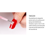 Dual End Nail Art Tweezers 