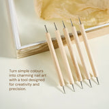 5pcs Dual-Ended Wooden Dotting Tool Set