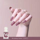 Fairy's Gift Lil's gourdie series quick dry nail polish in Shrinking Violet colour P65