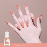 Fairy's Gift Lil's gourdie series quick dry nail polish in Feeling Peachy colour P74