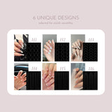 French Nail Tips Stencils Bundle Pack /6pcs