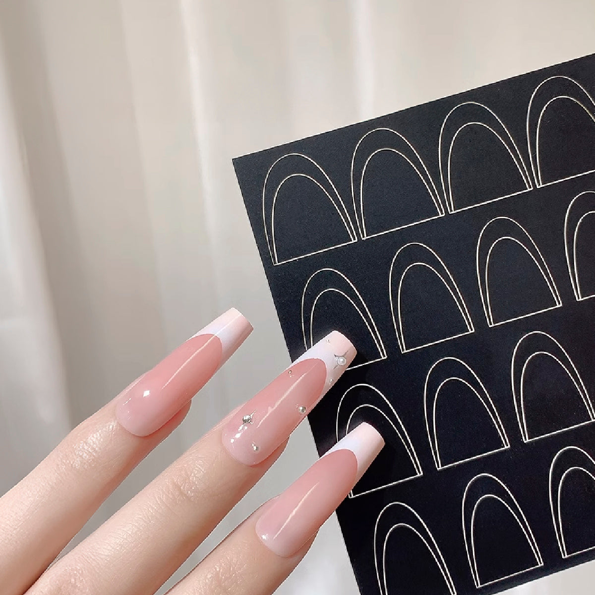 French Nail Tips Stencils Bundle Pack /6pcs