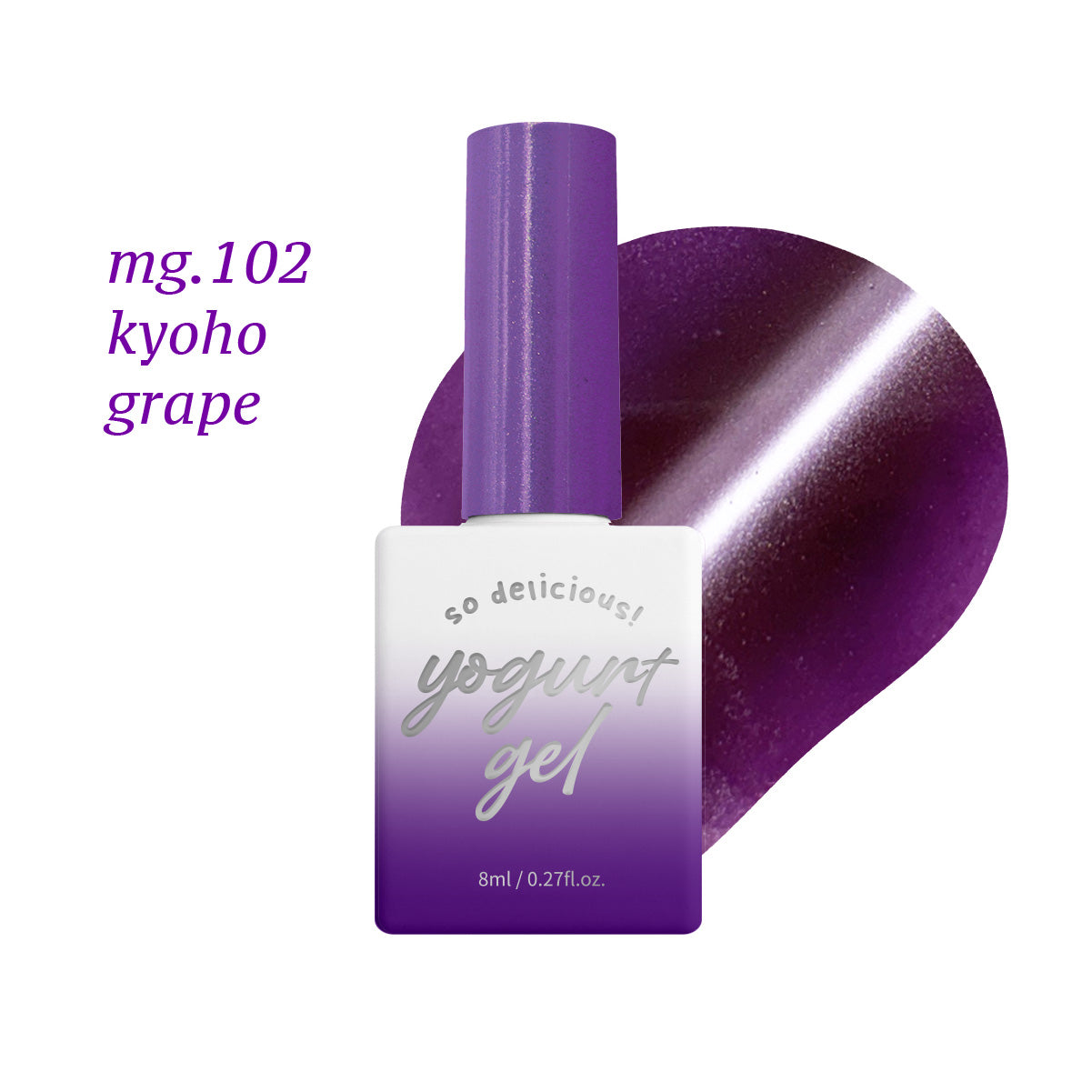 YOGURT NAIL Fruits Magnet Magnetic Glitter Gel Full Set / 10 Colours