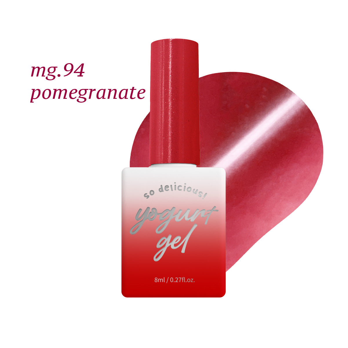 YOGURT NAIL Fruits Magnet Magnetic Glitter Gel Full Set / 10 Colours
