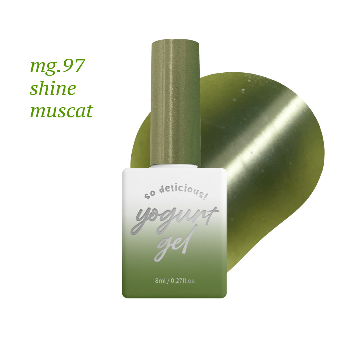 YOGURT NAIL Fruits Magnet Magnetic Glitter Gel Full Set / 10 Colours