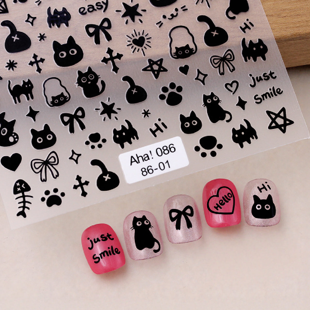Furby Doodle Nail Art Stickers