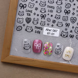 Furby Doodle Nail Art Stickers