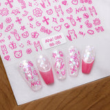 Furby Doodle Nail Art Stickers