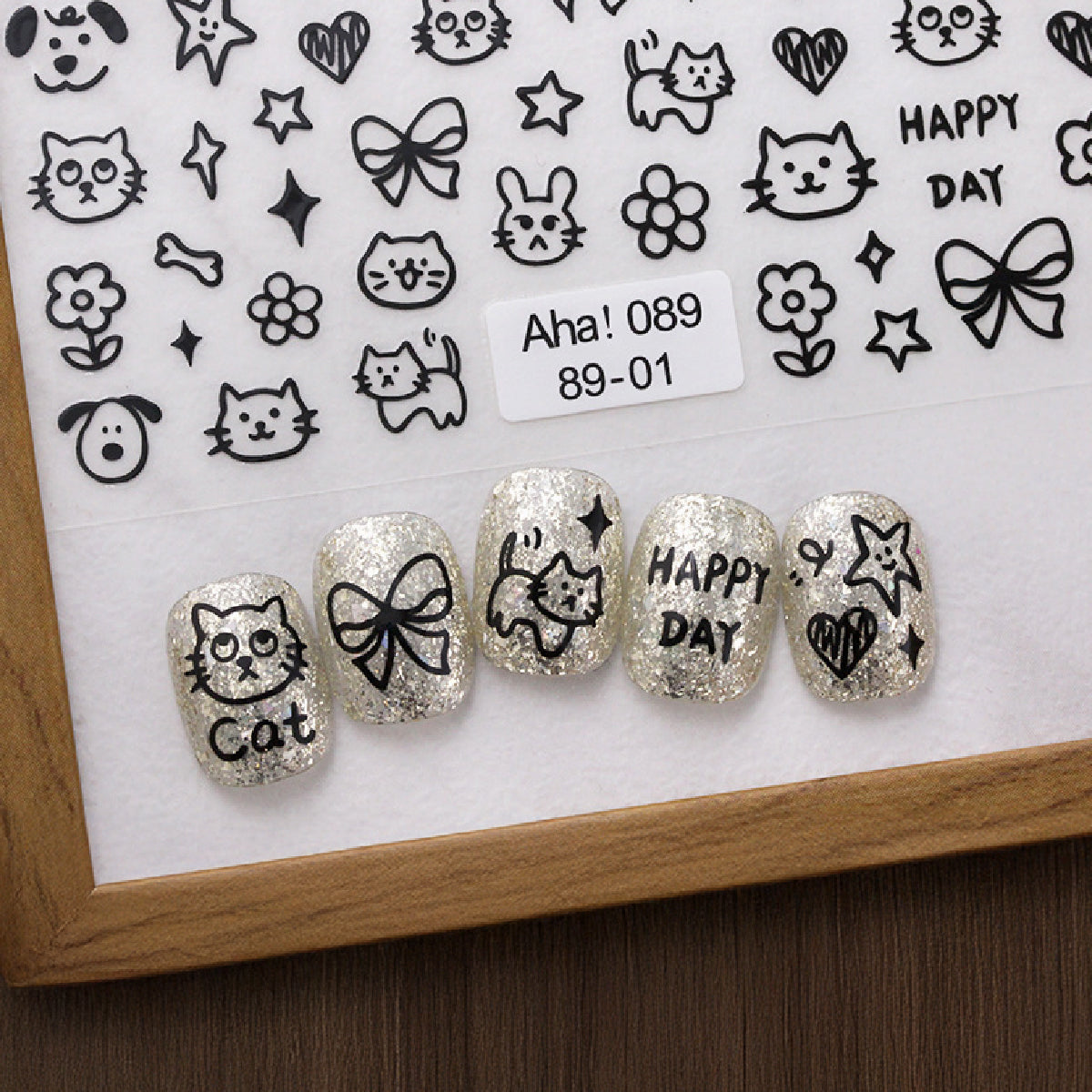 Furby Doodle Nail Art Stickers