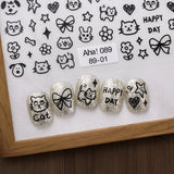 Furby Doodle Nail Art Stickers