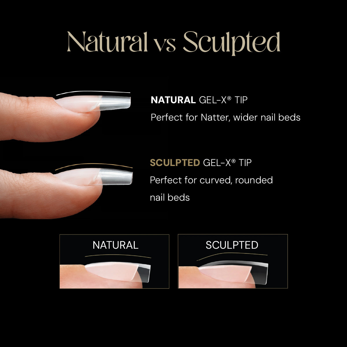 Aprés Gel-X® Natural Almond Gel-X® Nail Tips Refill Bag / 50pcs