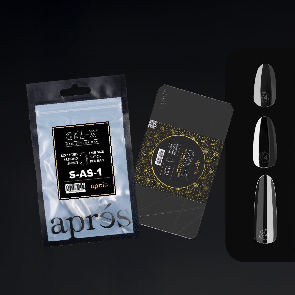 Aprés Gel-X® Natural Round Gel-X® Nail Tips Refill Bag / 50pcs