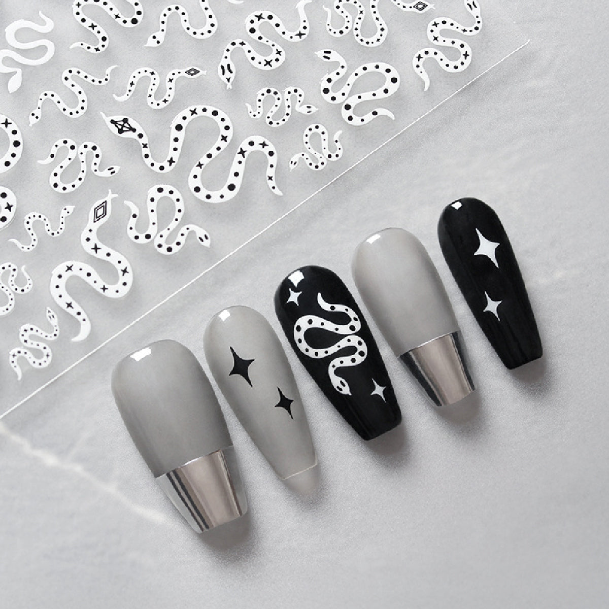 Goth Core Nail Art Stickers