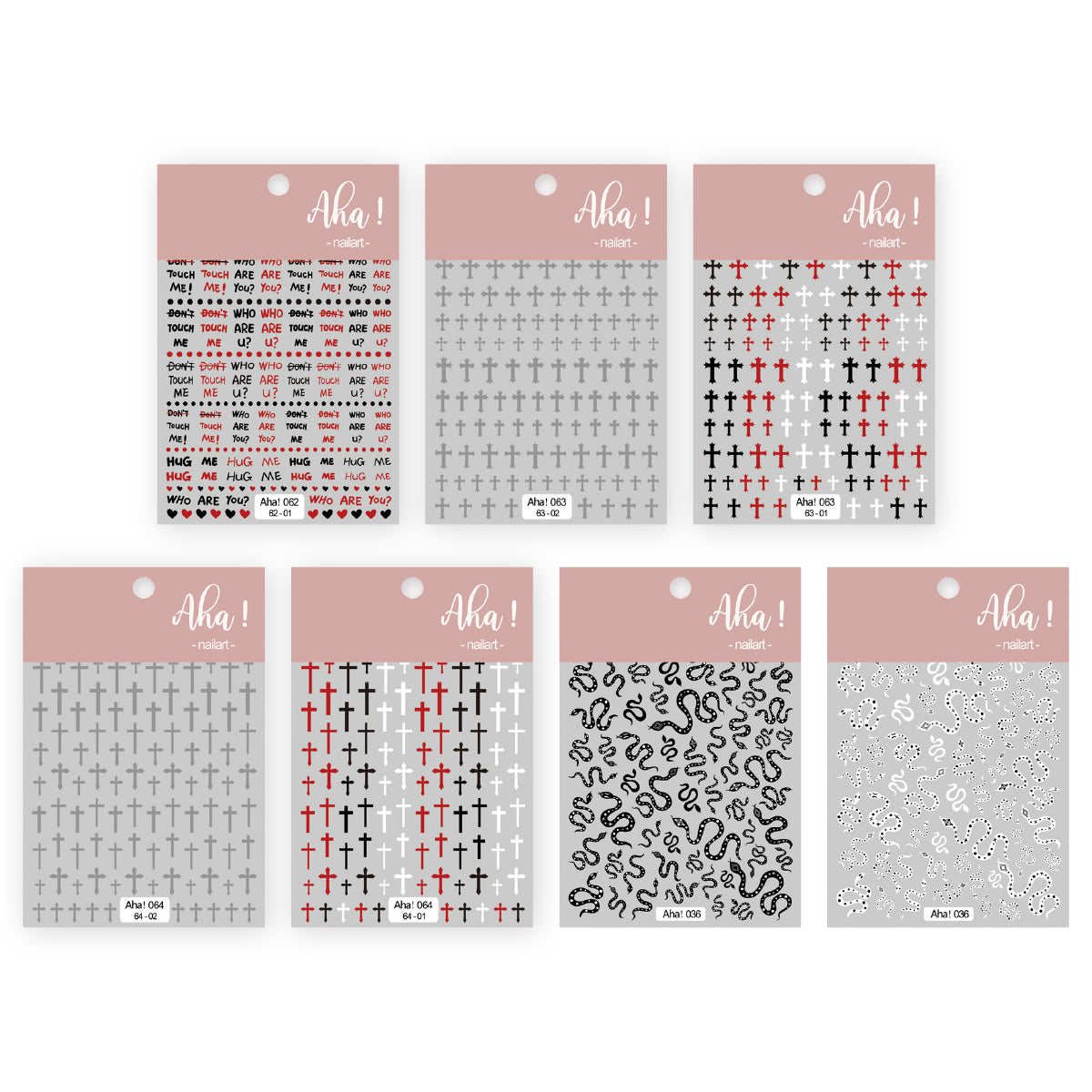 Goth Core Nail Art Stickers