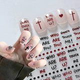 Goth Core Nail Art Stickers