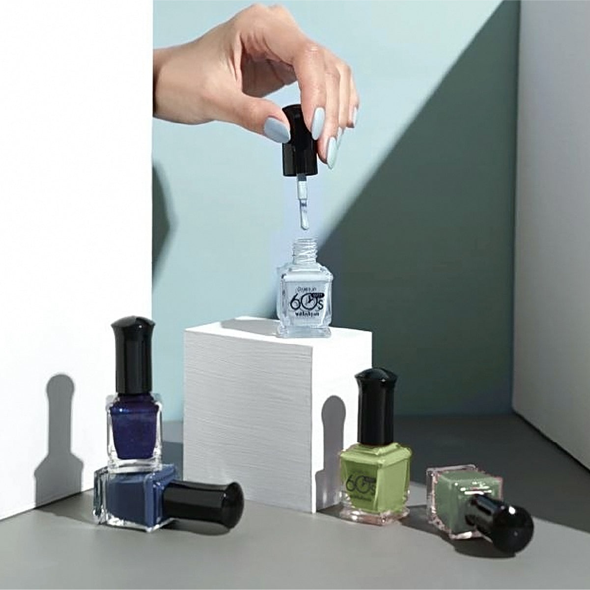 WithShyan Korea Nail Polishes Dries in 60s - Green & Blue Collection